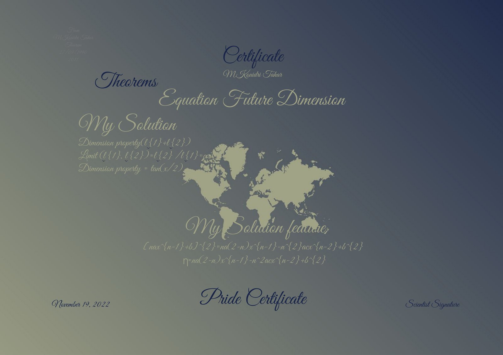 Scientific Achievement Certificate